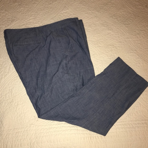 Lands' End Pants - Lands End Chambray Pants Size 18 NWOT